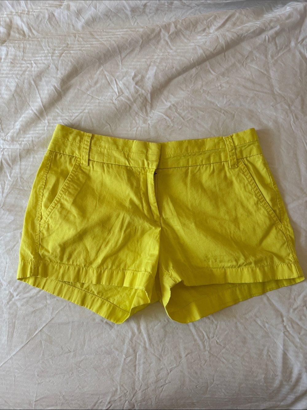 J.‎ Crew Women’s Bright Yellow Cotton Shorts size 2